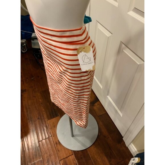 J. Crew Red & White Striped "The No. 2 Pencil Skirt", Size 4 - Picture 3 of 6